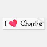 Ik houd van Charlie Bumperstickers