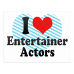 Ik houd van de Actoren van de Entertainer Wenskaarten