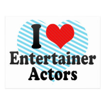 Ik houd van de Actoren van de Entertainer Wenskaarten