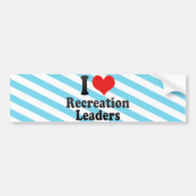 Ik houd van de Leiders van de Recreatie Bumperstickers