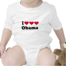 Ik houd van de T-shirt van Obama van de Liefde van