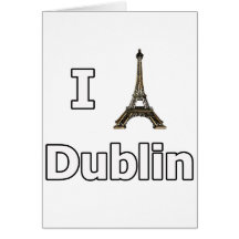 Ik houd van de toerist van Dublin ontbreek Kaart