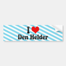 Ik houd van Den Helder, Nederland Bumpersticker