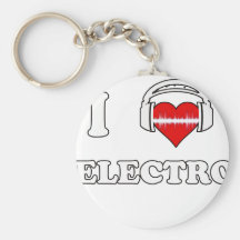 Ik houd van Electro Sleutel Hangers