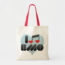 Ik houd van Emo Canvas Tassen