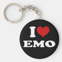 Ik houd van Emo Sleutel Hangers