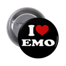 Ik houd van Emo Speldbuttons