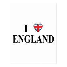 Ik houd van Engeland Wenskaart