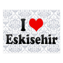 Ik houd van Eskisehir, Turkije Wenskaart