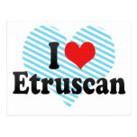 Ik houd van Etruscan Wens Kaart