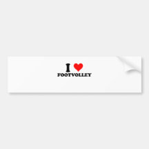 Ik houd van Footvolley Bumperstickers
