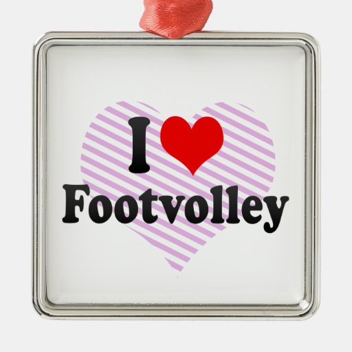 Ik houd van Footvolley Kerst Ornament