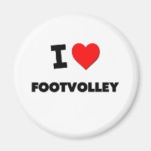 Ik houd van Footvolley Koelkast Magneetjes