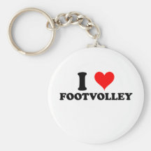 Ik houd van Footvolley Sleutelhanger