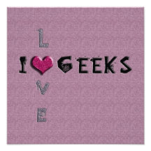Ik houd van Geeks Foto Kunst