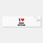 Ik houd van gerechtigend bumpersticker