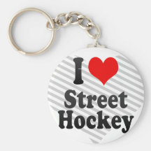 Ik houd van het Hockey van de Straat Sleutel Hangers