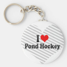 Ik houd van het Hockey van de Vijver Sleutel Hangers