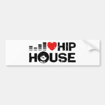Ik houd van het Huis van de Heup Bumperstickers