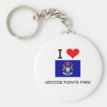 Ik houd van het Park Michigan van Grosse Pointe Sleutel Hangers