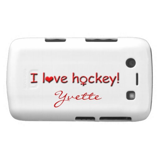 Ik houd van Hockey! - De vrouwelijke Naam van de S Blackberry Bold Cover