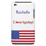 Ik houd van Hockey! - Vrouwelijk Teken+Het hart/pe Barely There iPod Hoesje