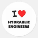 Ik houd van Hydraulische Ingenieurs Stickers