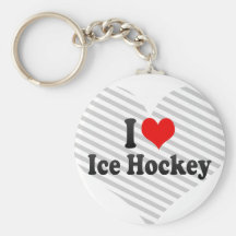 Ik houd van Ijshockey Sleutelhanger