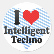 Ik houd van Intelligent+Techno Stickers
