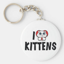 Ik houd van Katjes Keychain Sleutelhanger