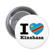 Ik houd van Kinshasa Speld Button