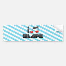 Ik houd van Klape Bumpersticker