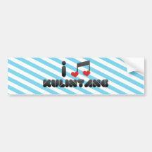 Ik houd van Kulintang Bumpersticker