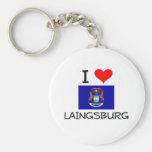 Ik houd van Laingsburg Michigan Sleutel Hangers