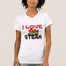 Ik houd van Lapje vlees T Shirt