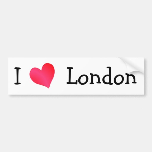 Ik houd van Londen Bumpersticker