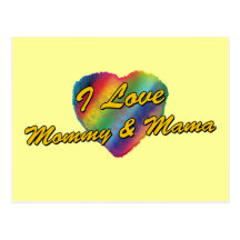 Ik houd van Mama & Mamma's Wens Kaart