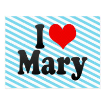 Ik houd van Mary Wens Kaart