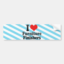 Ik houd van Meubilair Finishers Bumpersticker
