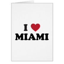 Ik houd van Miami Florida Kaarten