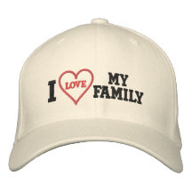 Ik houd van Mijn Familie Geborduurde Baseball Cap