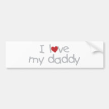 Ik houd van Mijn Papa Bumpersticker