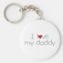 Ik houd van Mijn Papa Sleutelhanger