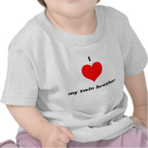 Ik houd van mijn tweelingbroer tshirt