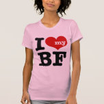 Ik houd van Mijn Vriend T Shirts