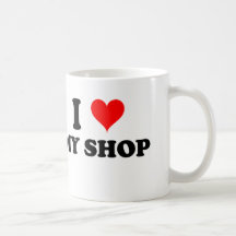 Ik houd van Mijn Winkel Koffie Beker