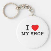 Ik houd van Mijn Winkel Sleutelhangers