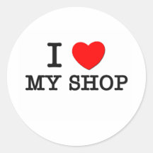 Ik houd van Mijn Winkel Sticker