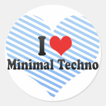 Ik houd van Minimale Techno Sticker