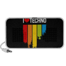 Ik houd van Muziek Techno Laptop Speaker